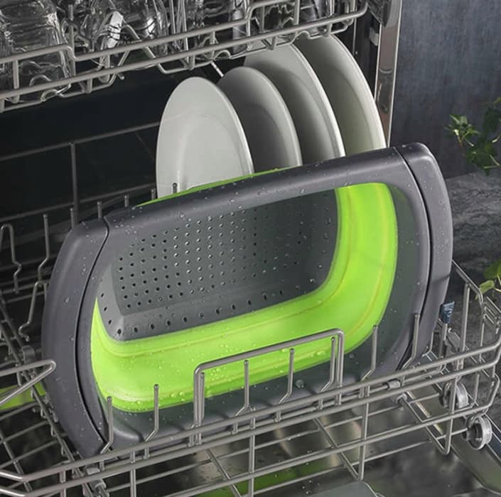 MultiCedzak - silikonowy, rozsuwany, składany durszlak